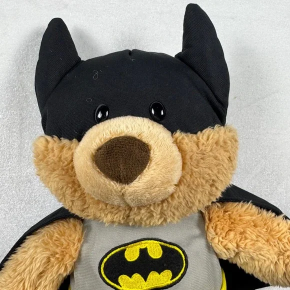 Gund DC Comics Batman Malone Teddy Bear Plush 4056393 Brown Black Grey 12" - Picture 2 of 9